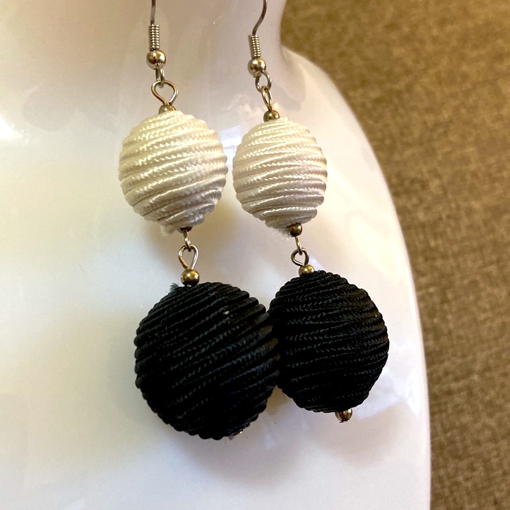 Black and White earrings